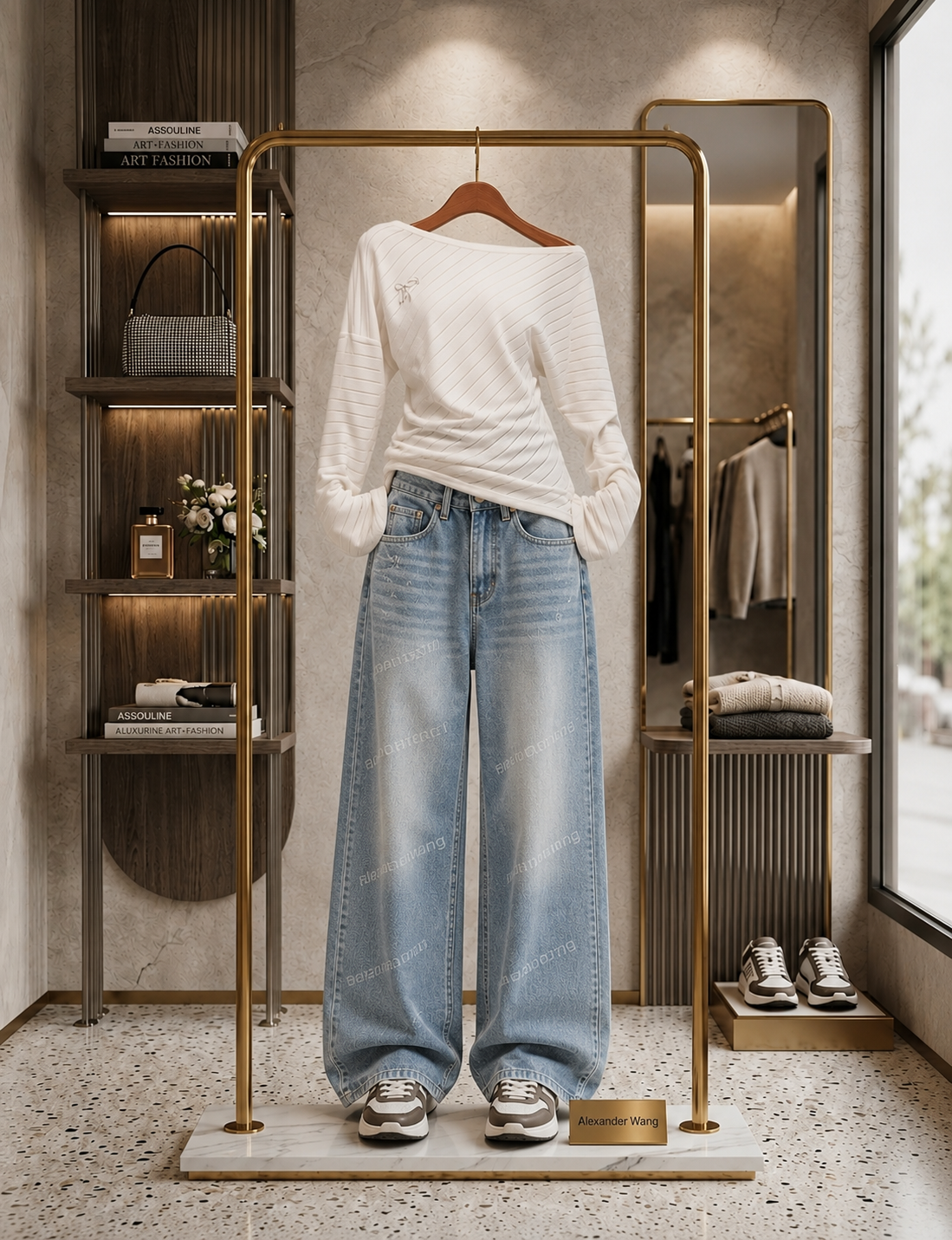 Quần jeans Suông
